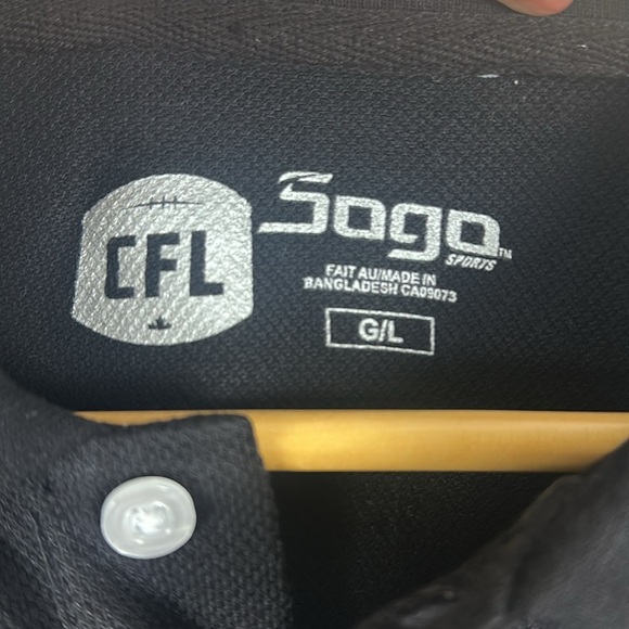 CFL Edmonton Elks Black Polo Shirt - Size Large - Picture 2 of 7